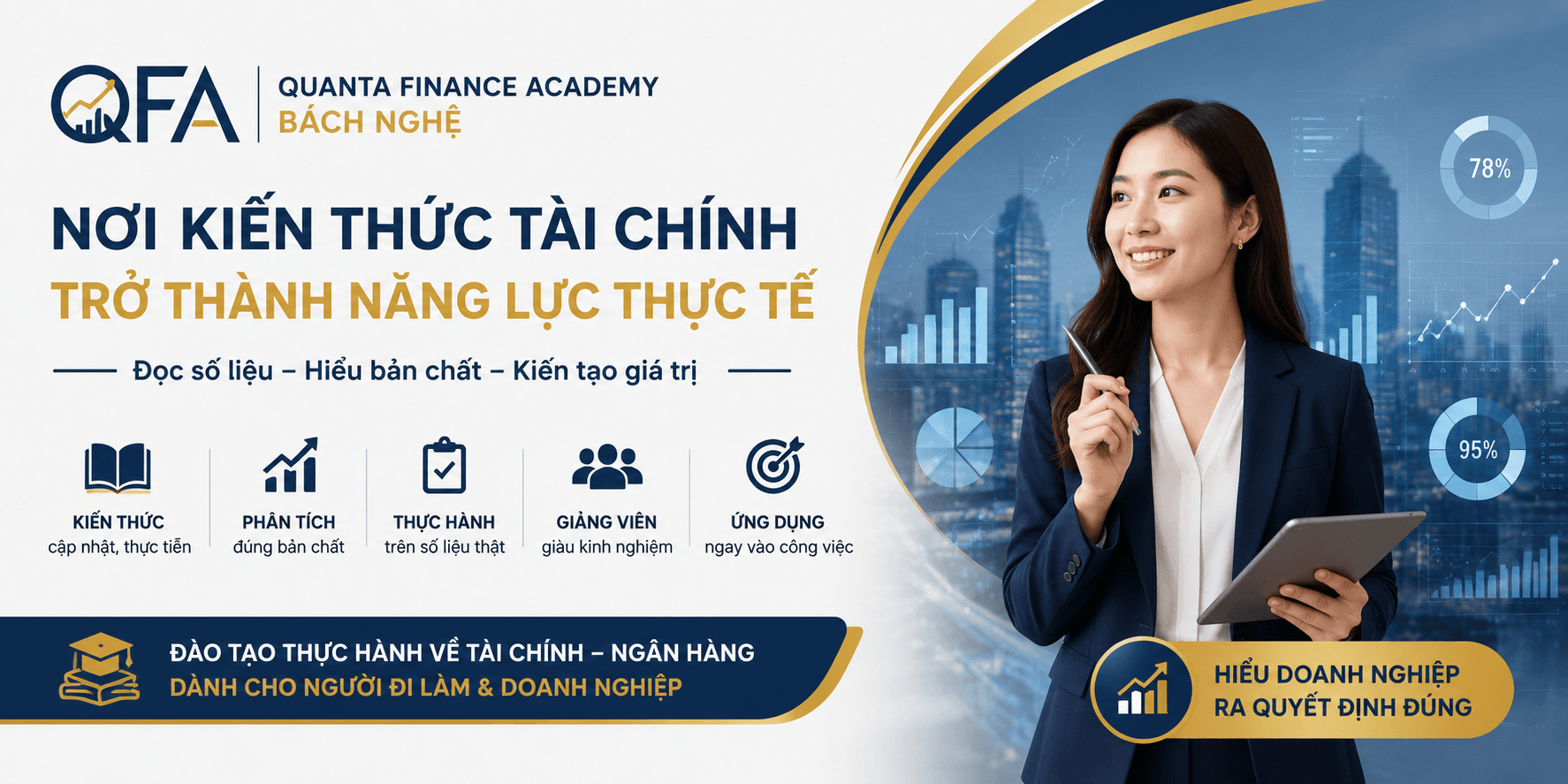 Đào tạo tài chính ứng dụng dành cho doanh nghiệp tại QFA